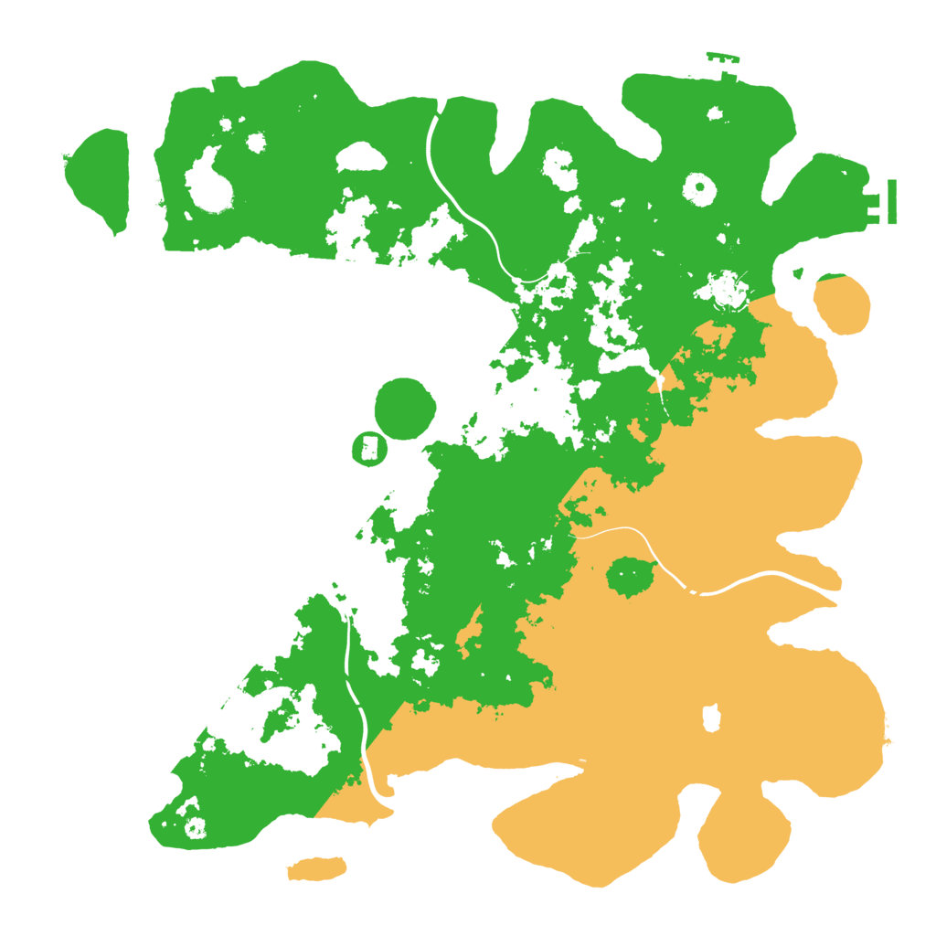 Biome Rust Map: Procedural Map, Size: 4250, Seed: 614406932