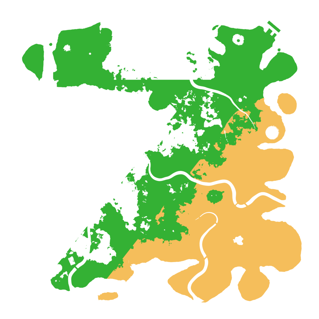 Biome Rust Map: Procedural Map, Size: 4250, Seed: 614406932