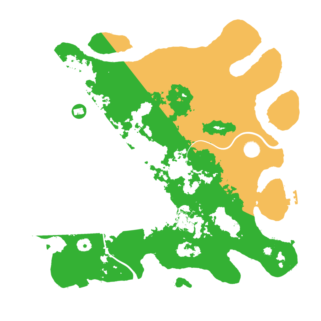 Biome Rust Map: Procedural Map, Size: 3500, Seed: 49996