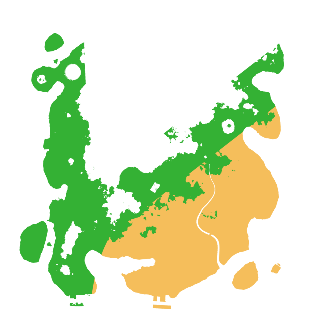 Biome Rust Map: Procedural Map, Size: 3500, Seed: 1354407308