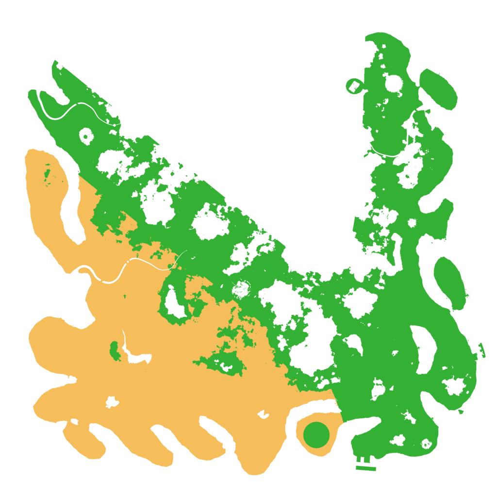 Biome Rust Map: Procedural Map, Size: 5000, Seed: 58447588