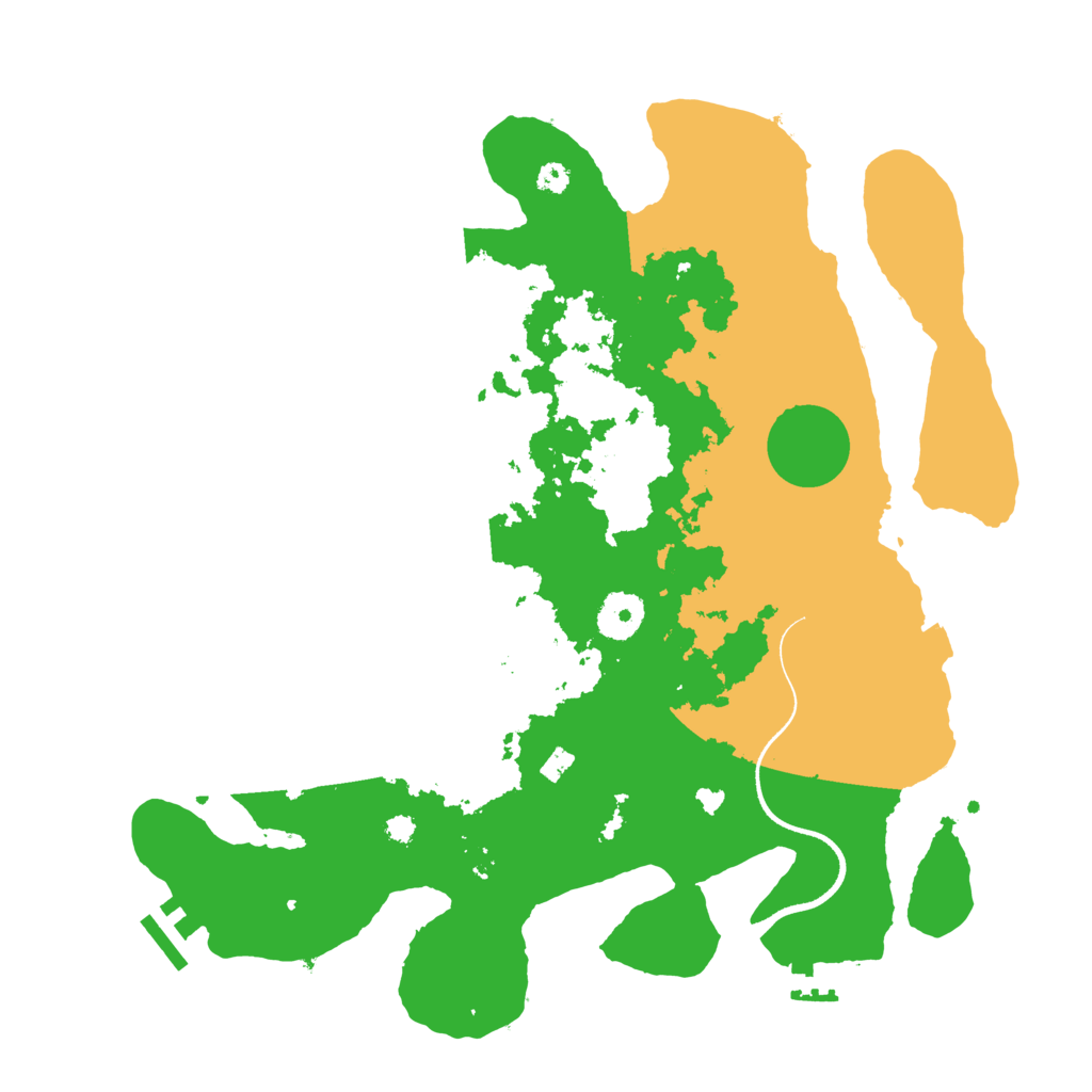 Biome Rust Map: Procedural Map, Size: 3500, Seed: 599889651