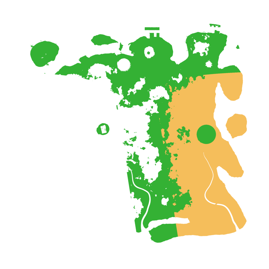 Biome Rust Map: Procedural Map, Size: 3700, Seed: 408845012