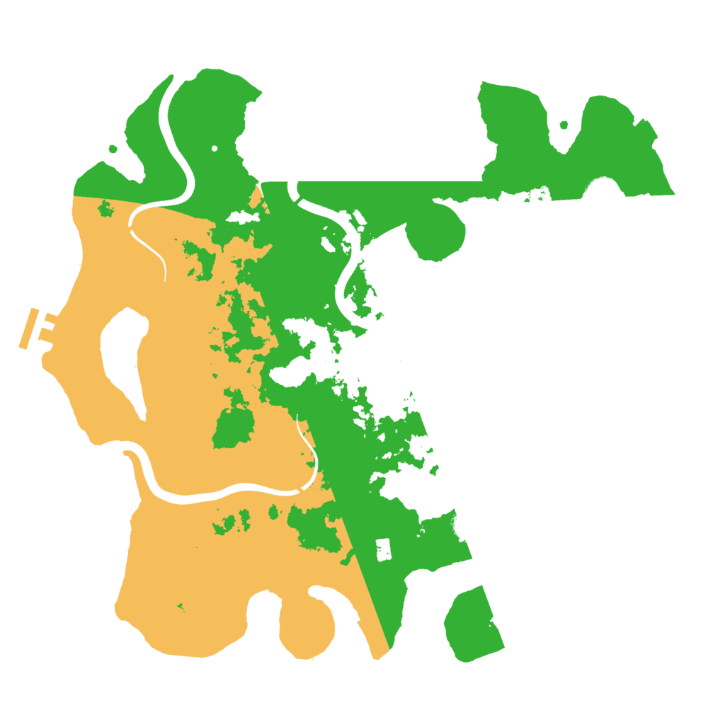Biome Rust Map: Procedural Map, Size: 3500, Seed: 423855785
