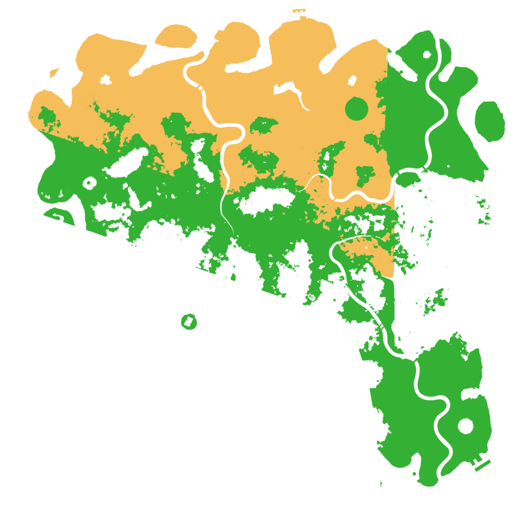 Biome Rust Map: Procedural Map, Size: 6000, Seed: 599474984
