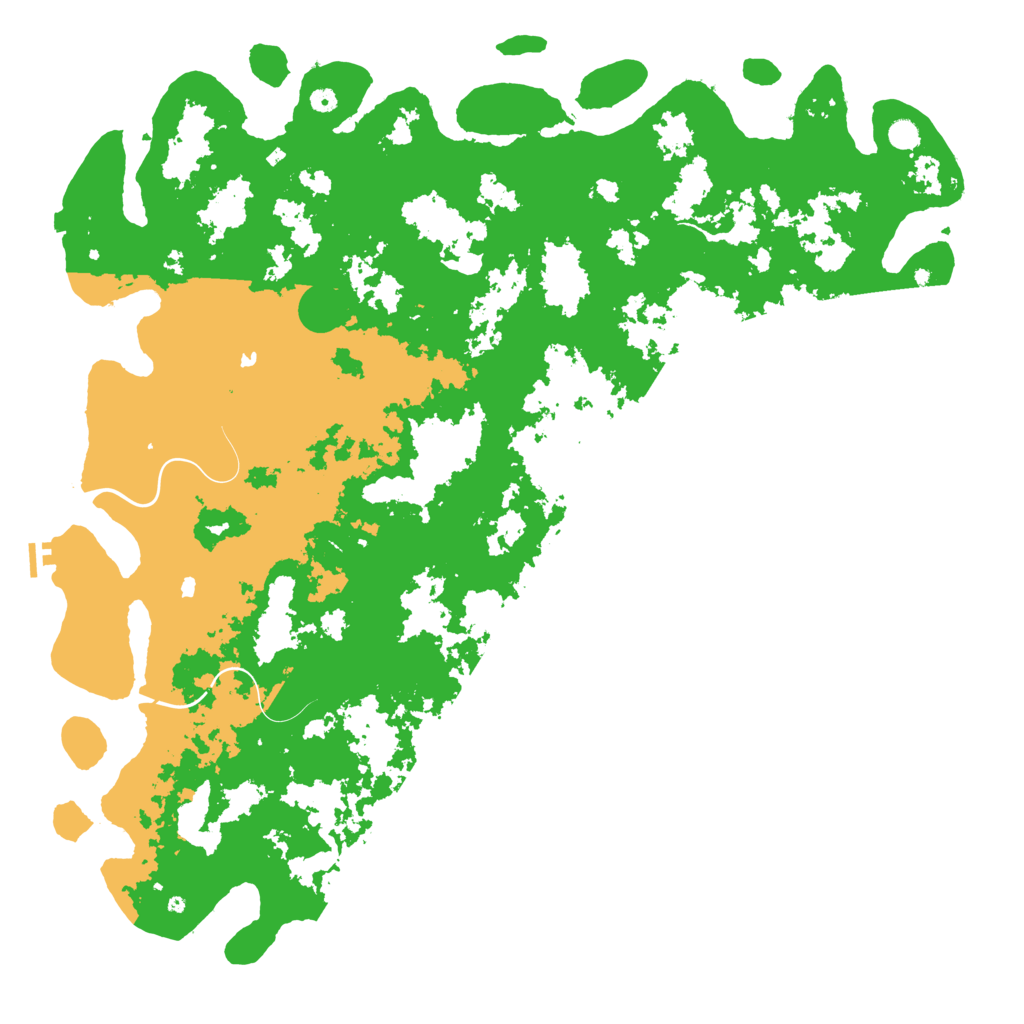 Biome Rust Map: Procedural Map, Size: 6000, Seed: 390730959