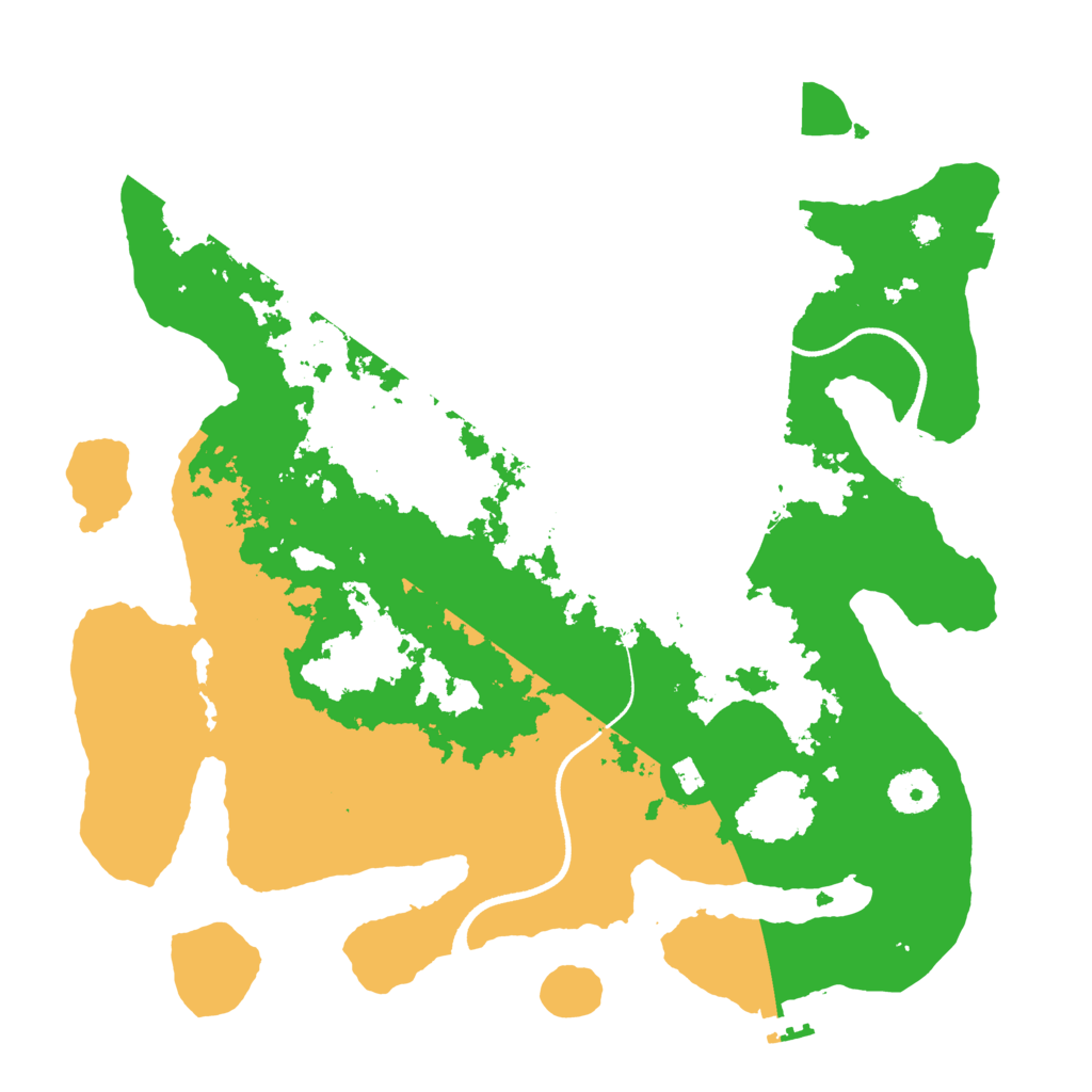 Biome Rust Map: Procedural Map, Size: 3500, Seed: 396738746