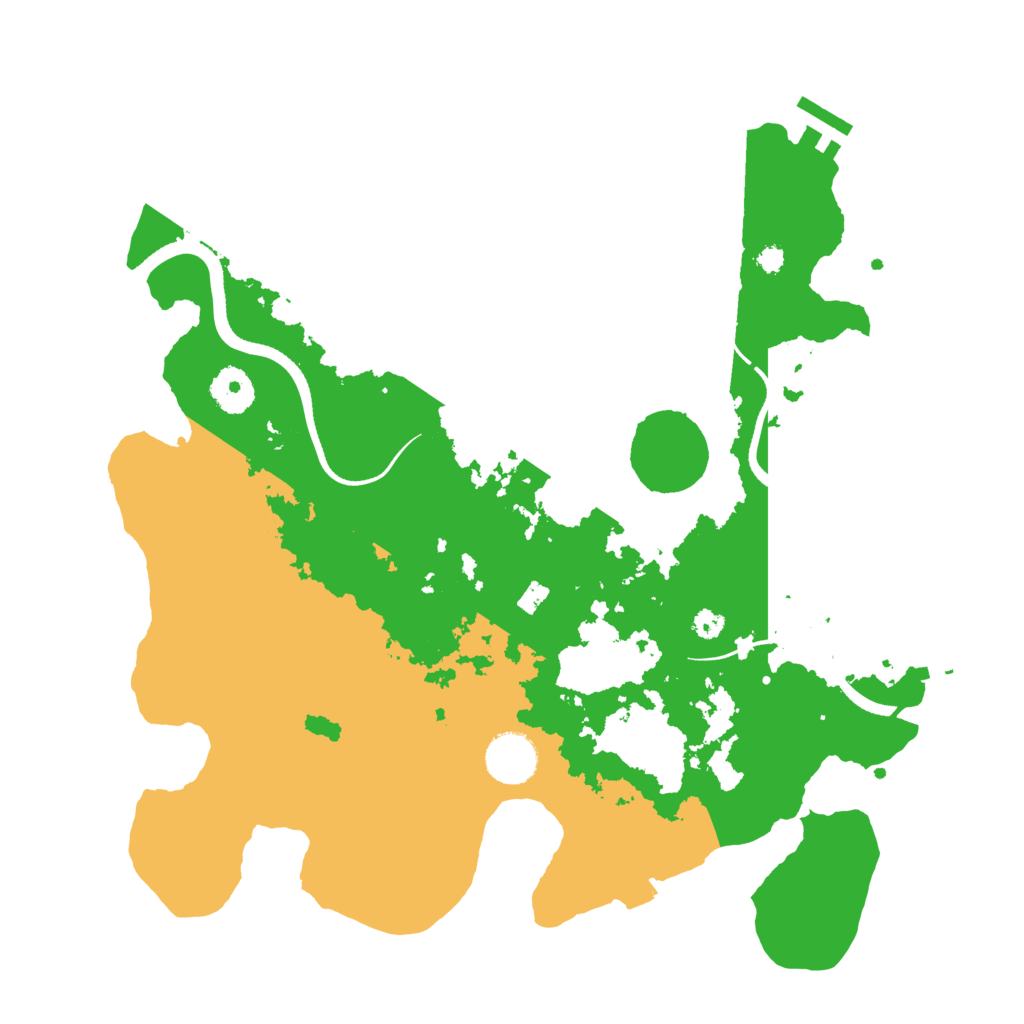 Biome Rust Map: Procedural Map, Size: 3500, Seed: 481988