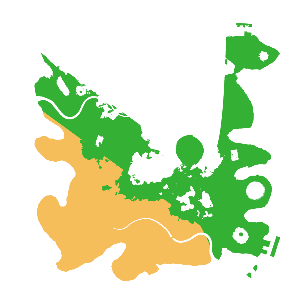 Biome Rust Map: Procedural Map, Size: 3000, Seed: 5229