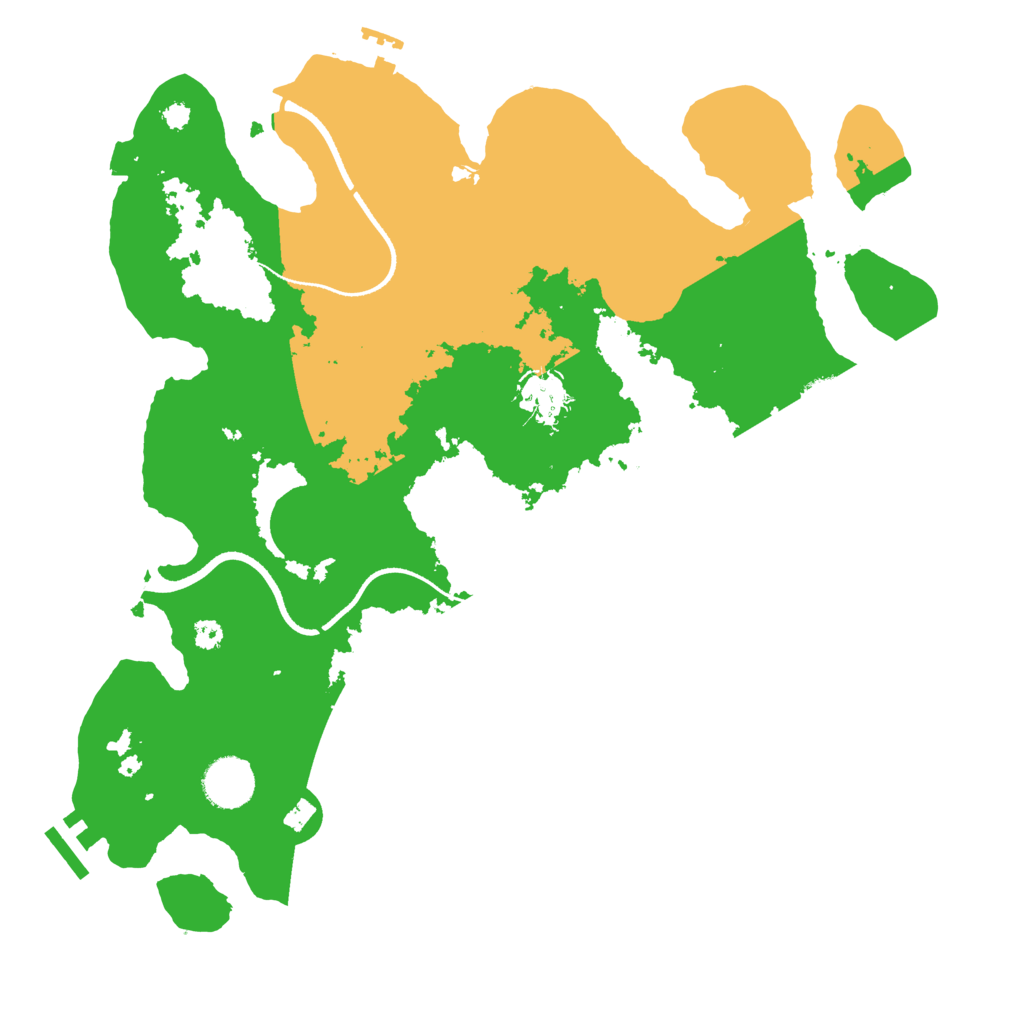 Biome Rust Map: Procedural Map, Size: 3500, Seed: 442663701