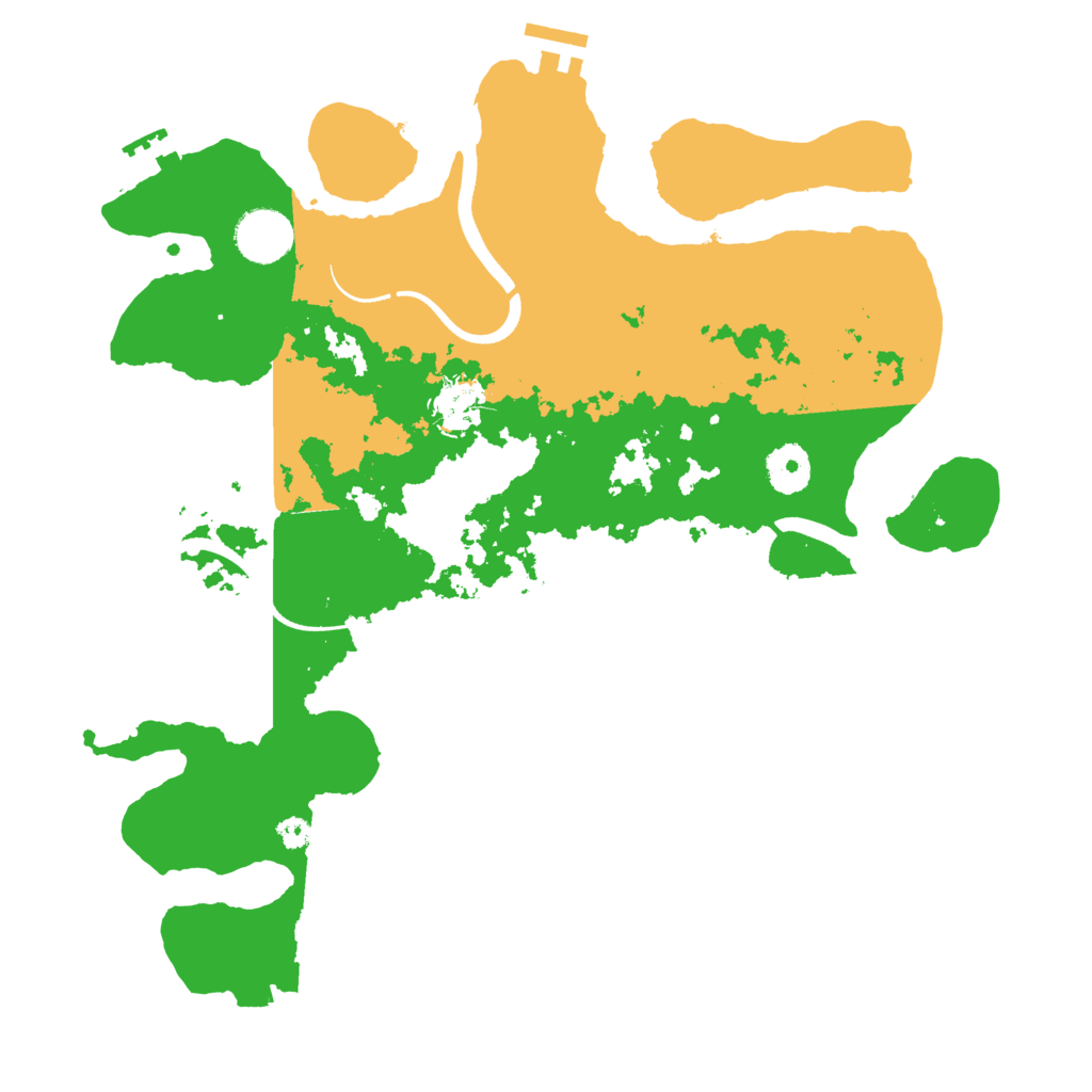 Biome Rust Map: Procedural Map, Size: 3500, Seed: 855773597
