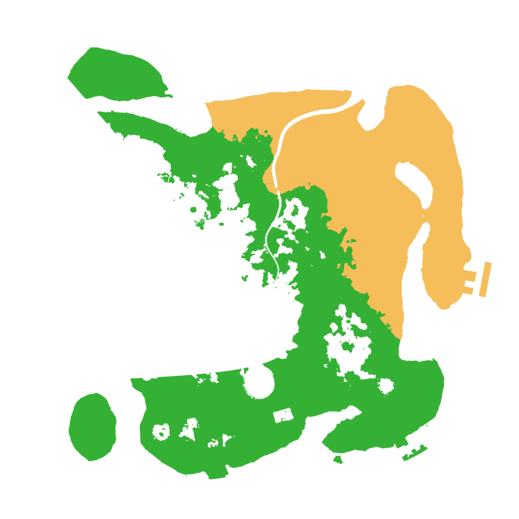 Biome Rust Map: Procedural Map, Size: 3000, Seed: 1187913795