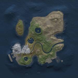 Thumbnail Rust Map: Procedural Map, Size: 2000, Seed: 1937437562, 4 Monuments