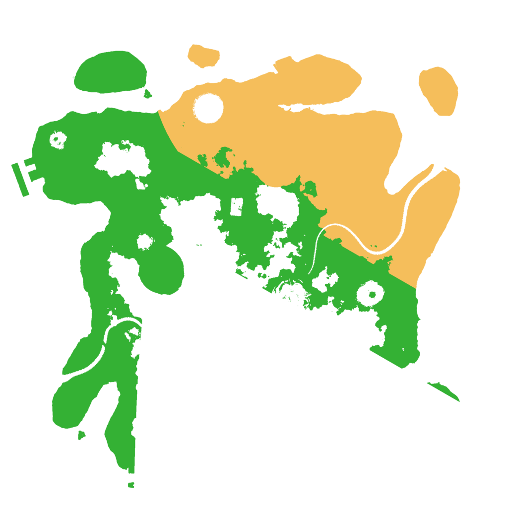 Biome Rust Map: Procedural Map, Size: 3000, Seed: 18430