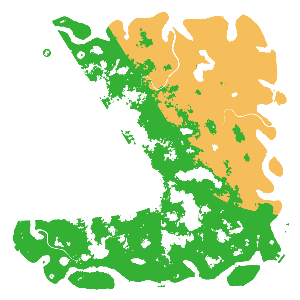 Biome Rust Map: Procedural Map, Size: 6000, Seed: 1275044811