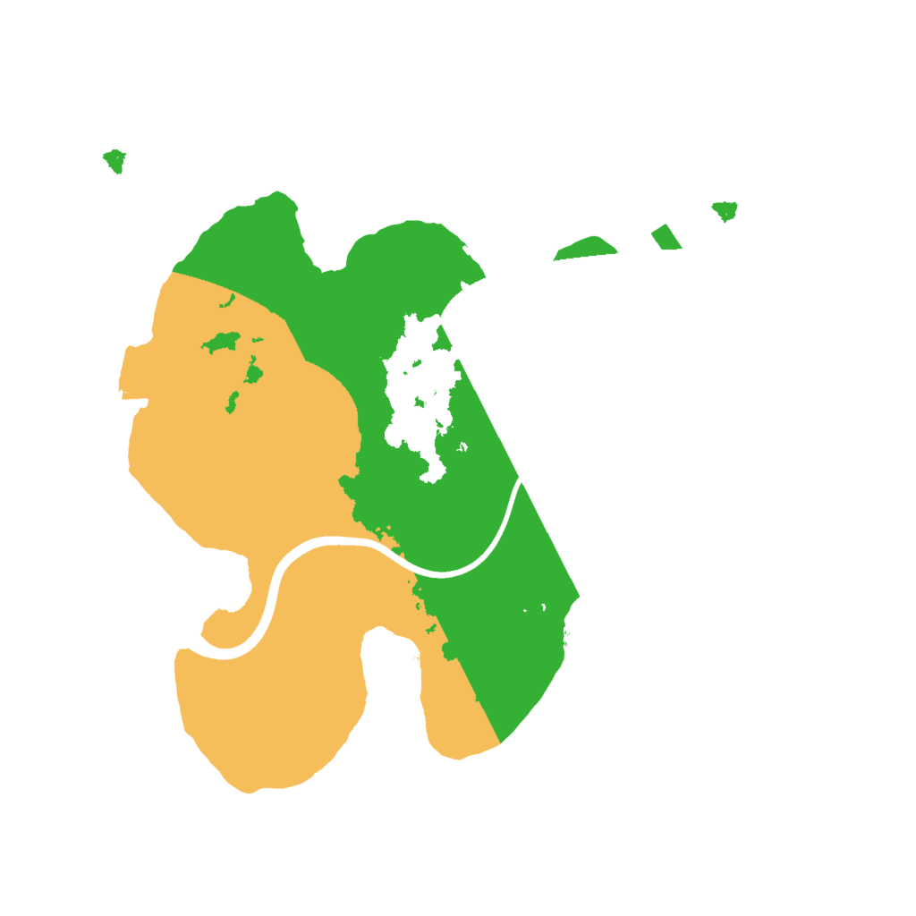 Biome Rust Map: Procedural Map, Size: 2000, Seed: 1229315583