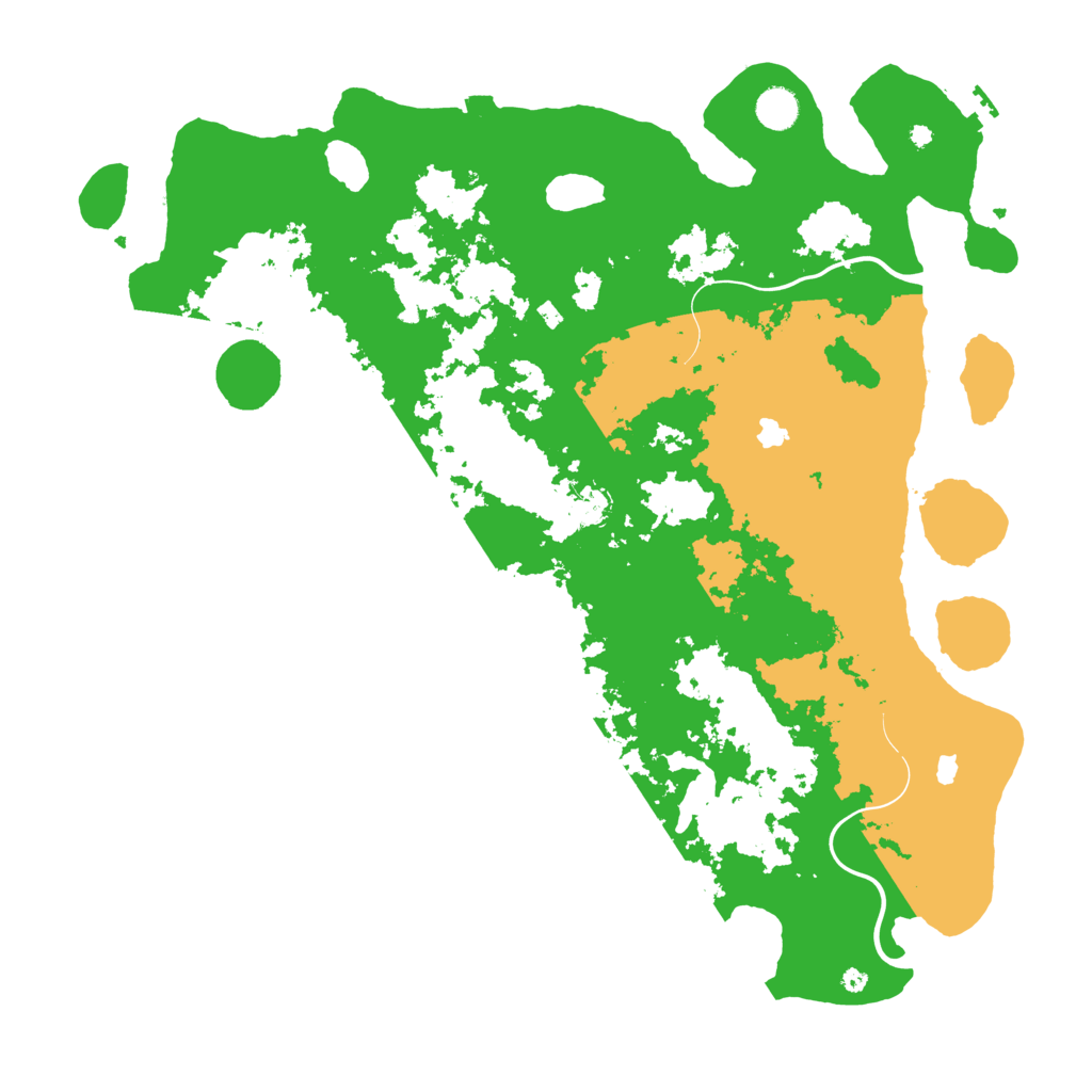 Biome Rust Map: Procedural Map, Size: 4500, Seed: 1840861706