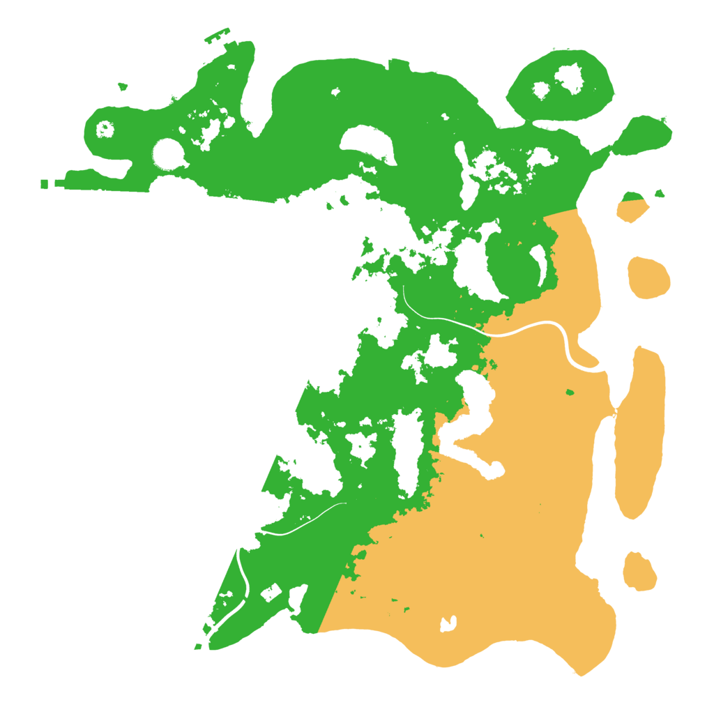 Biome Rust Map: Procedural Map, Size: 4000, Seed: 87744444