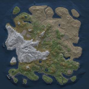 Thumbnail Rust Map: Procedural Map, Size: 4250, Seed: 809531639, 14 Monuments