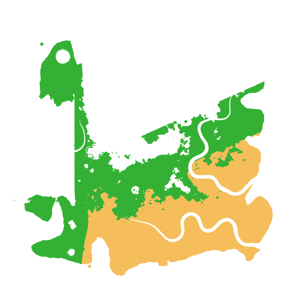 Biome Rust Map: Procedural Map, Size: 3700, Seed: 1611500976