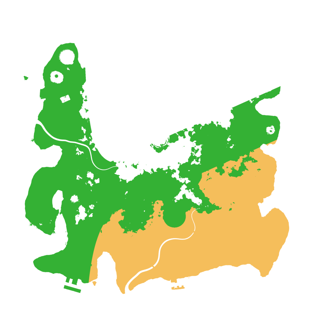 Biome Rust Map: Procedural Map, Size: 3700, Seed: 1611500976
