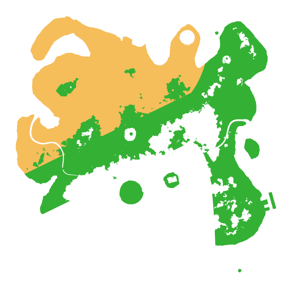 Biome Rust Map: Procedural Map, Size: 3500, Seed: 2112511857