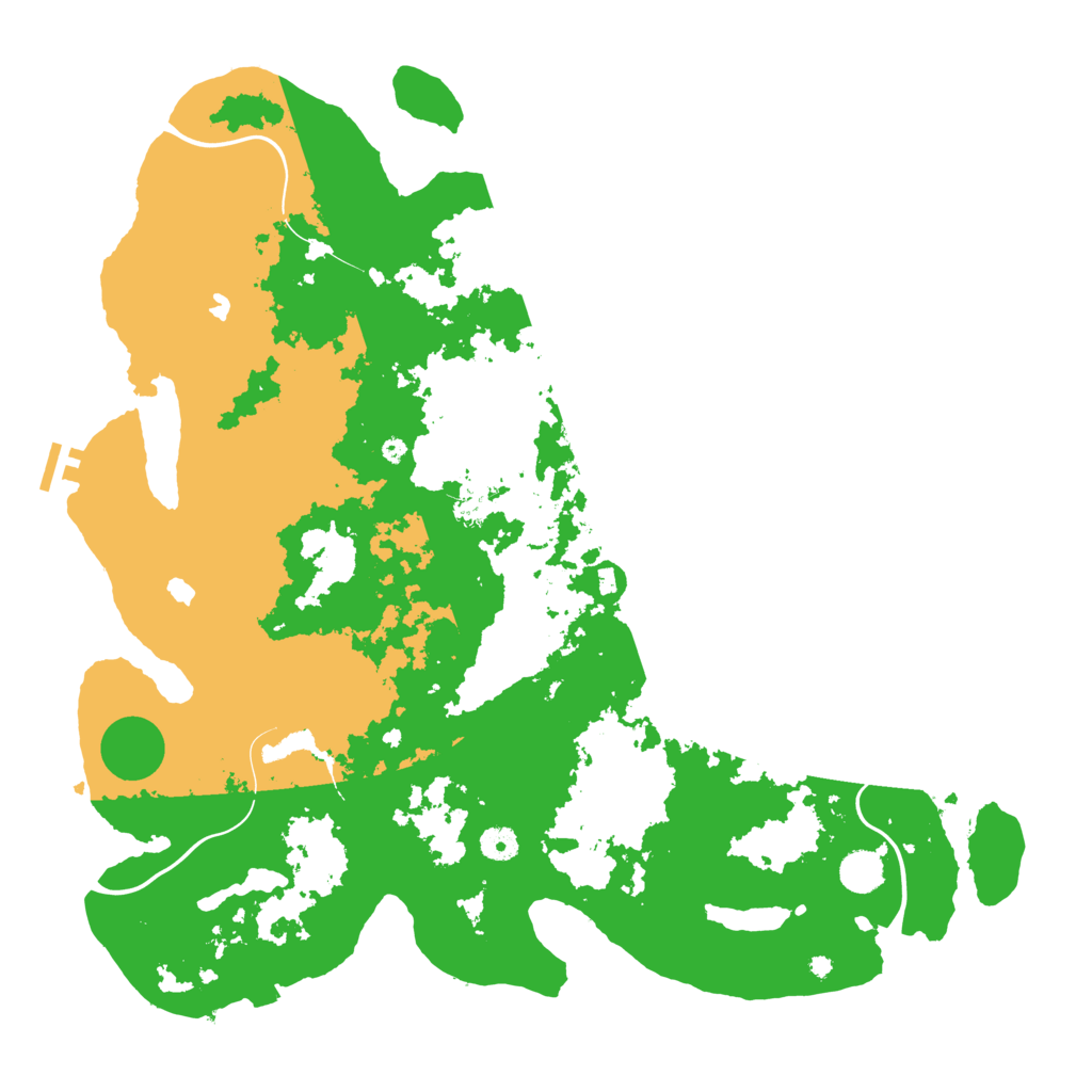 Biome Rust Map: Procedural Map, Size: 4500, Seed: 921249937