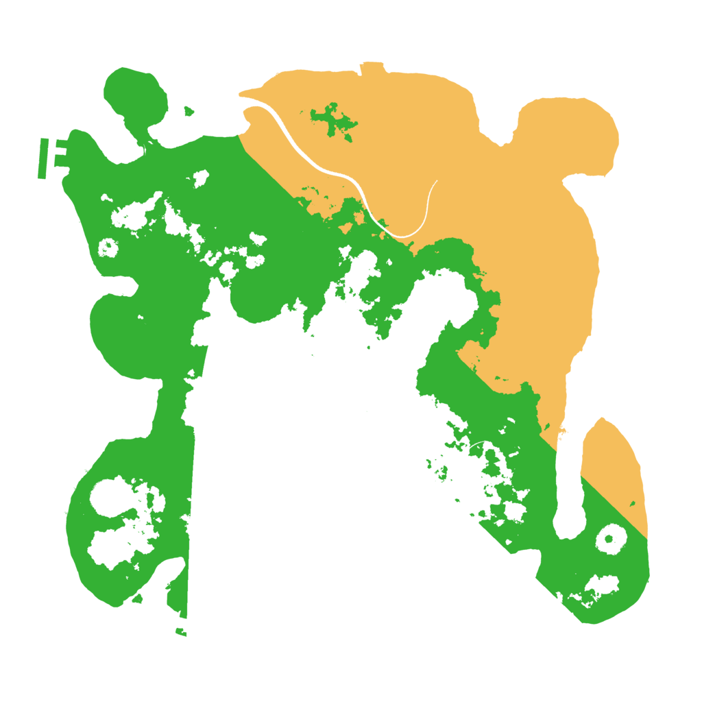 Biome Rust Map: Procedural Map, Size: 3500, Seed: 1399798773