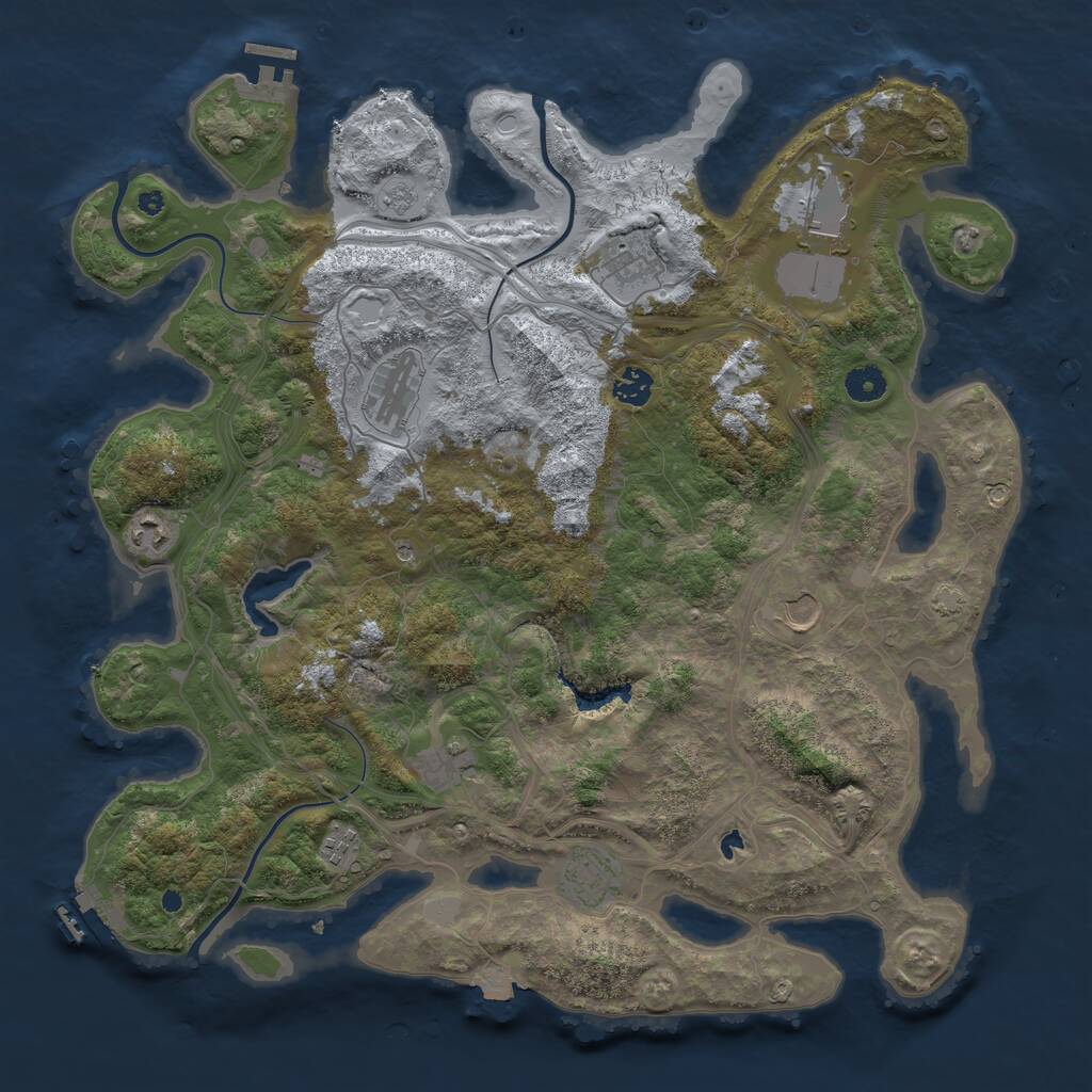 Rust Map: Procedural Map, Size: 4250, Seed: 1588753177, 15 Monuments