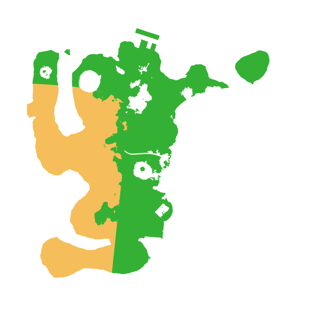 Biome Rust Map: Procedural Map, Size: 2600, Seed: 231615704