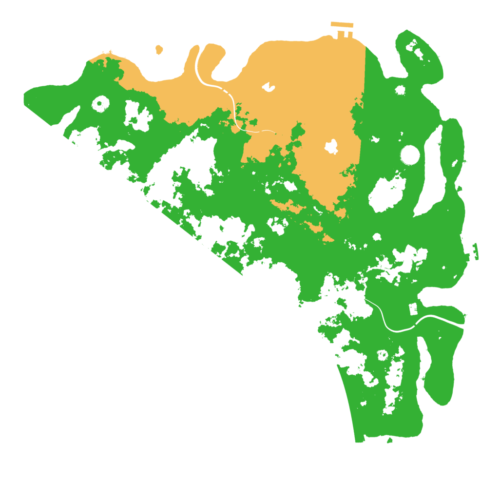Biome Rust Map: Procedural Map, Size: 4500, Seed: 211560175