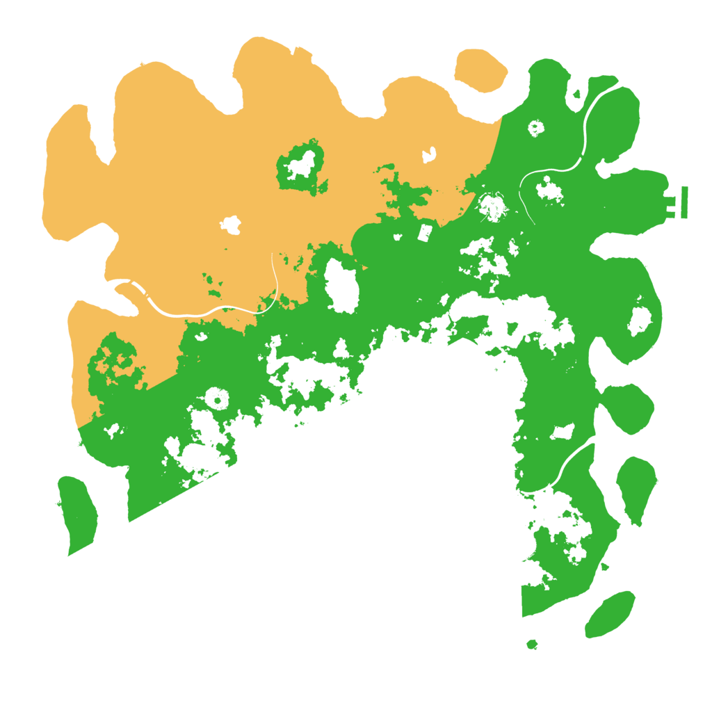 Biome Rust Map: Procedural Map, Size: 4500, Seed: 4332358