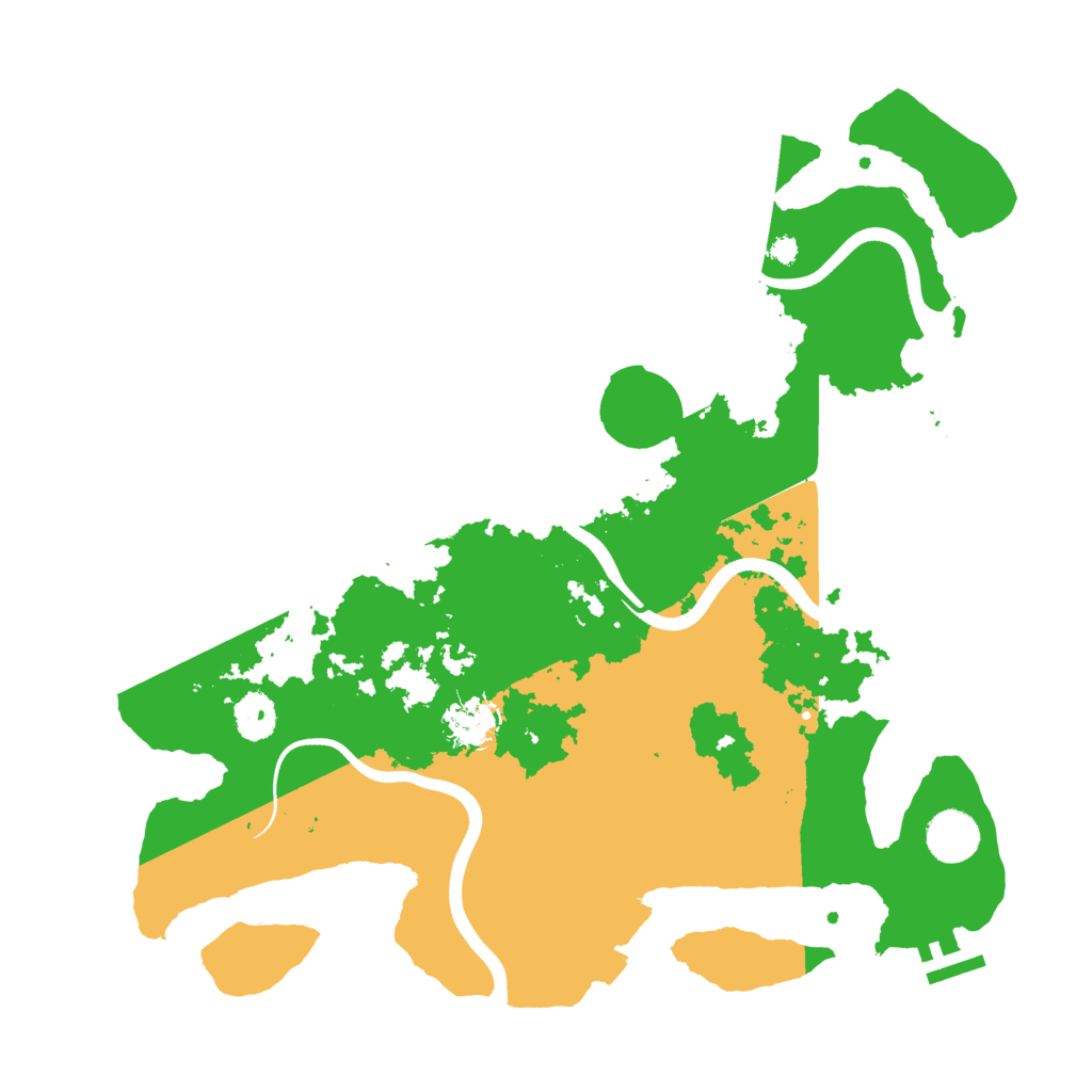 Biome Rust Map: Procedural Map, Size: 3700, Seed: 535313543
