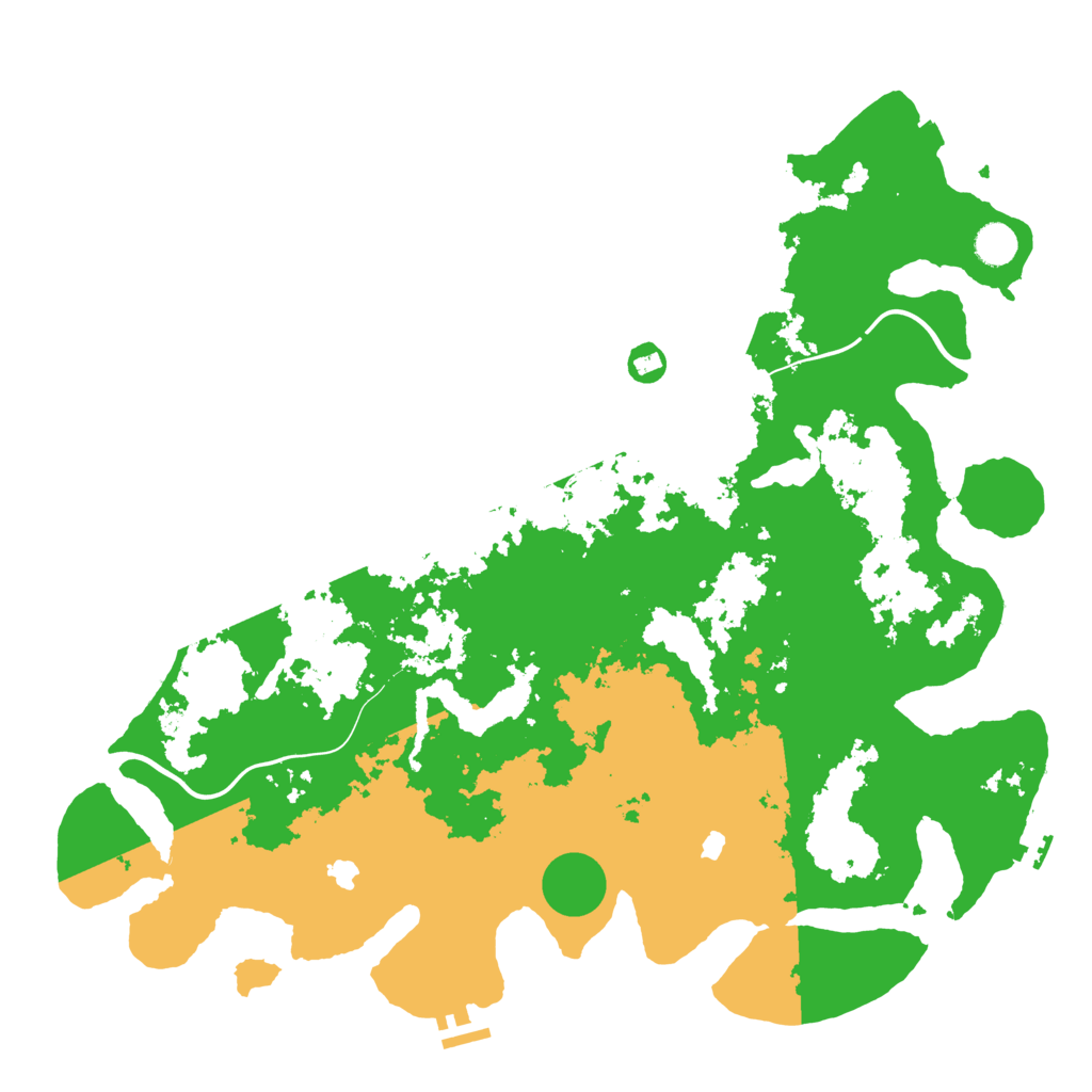 Biome Rust Map: Procedural Map, Size: 4500, Seed: 965832