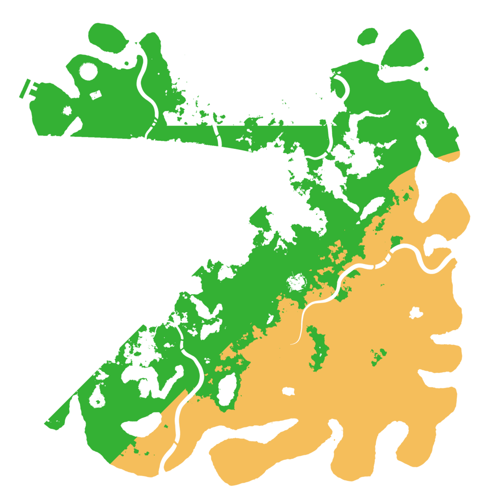 Biome Rust Map: Procedural Map, Size: 5000, Seed: 76232496