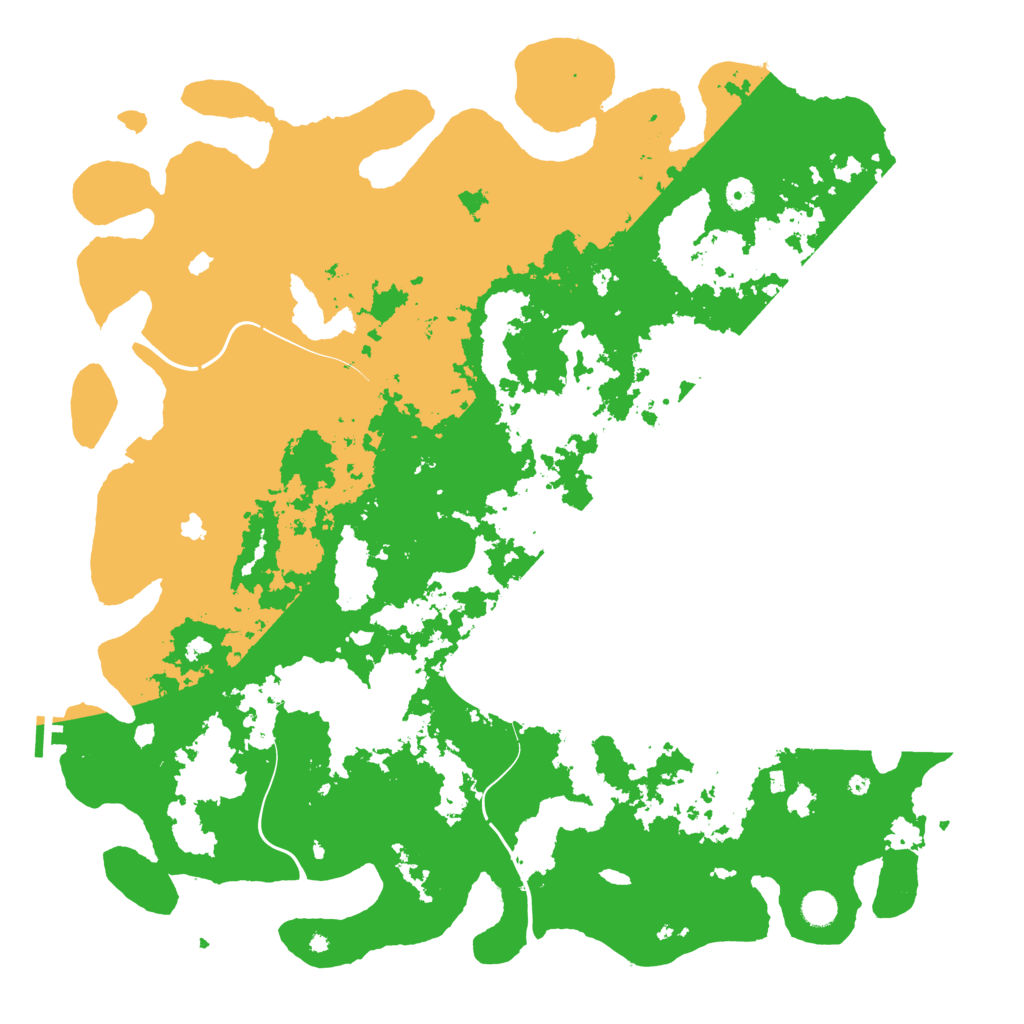 Biome Rust Map: Procedural Map, Size: 5000, Seed: 1081362340