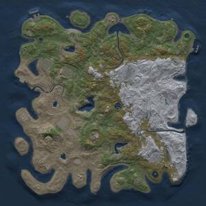 Thumbnail Rust Map: Procedural Map, Size: 4500, Seed: 1022025, 15 Monuments