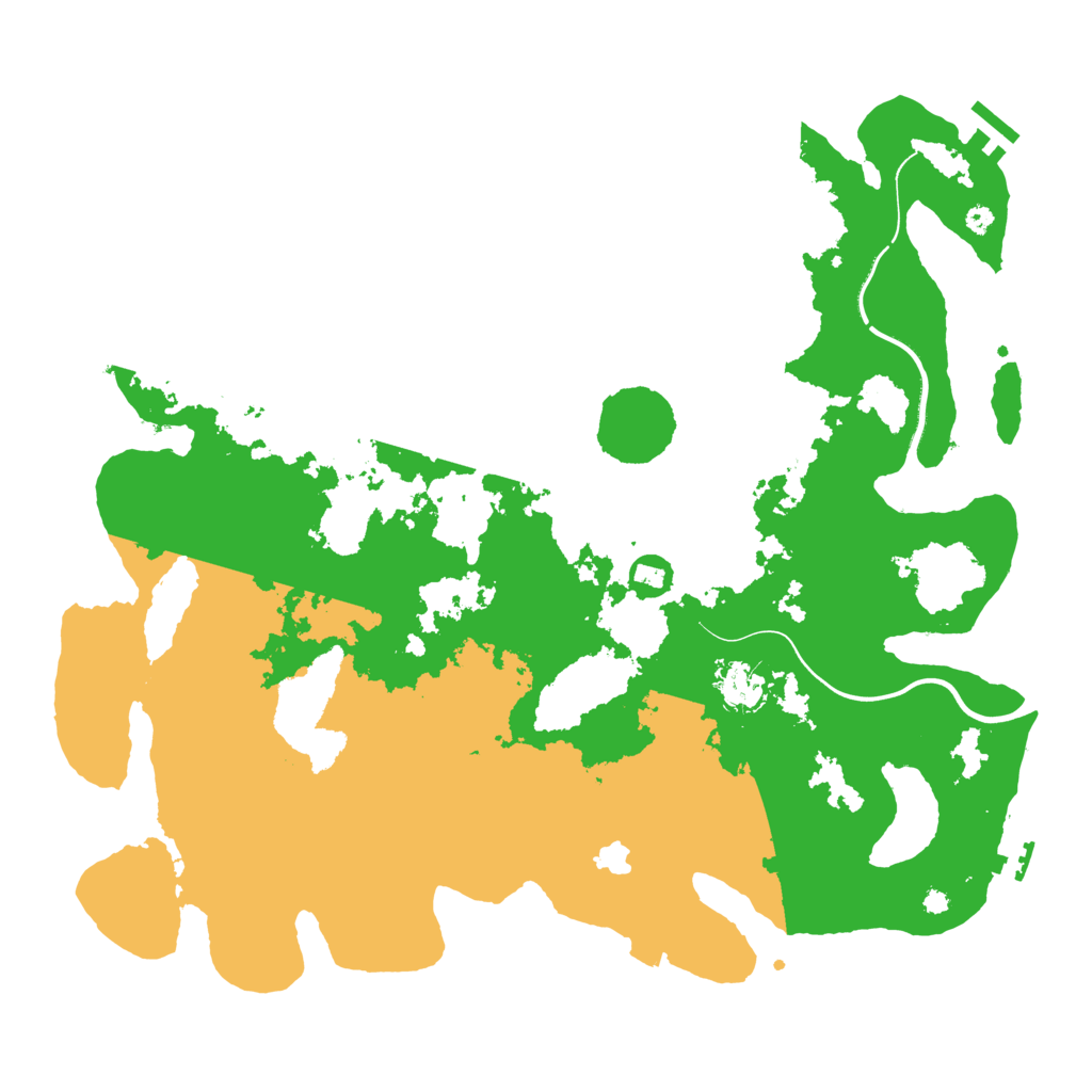 Biome Rust Map: Procedural Map, Size: 4000, Seed: 35025493