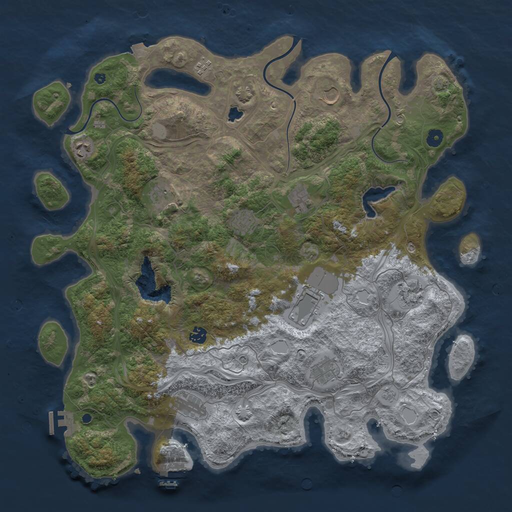 Rust Map: Procedural Map, Size: 4457, Seed: 792094222, 17 Monuments