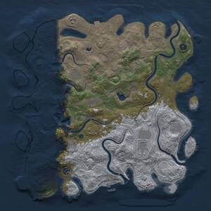 Thumbnail Rust Map: Procedural Map, Size: 4457, Seed: 792094222, 15 Monuments