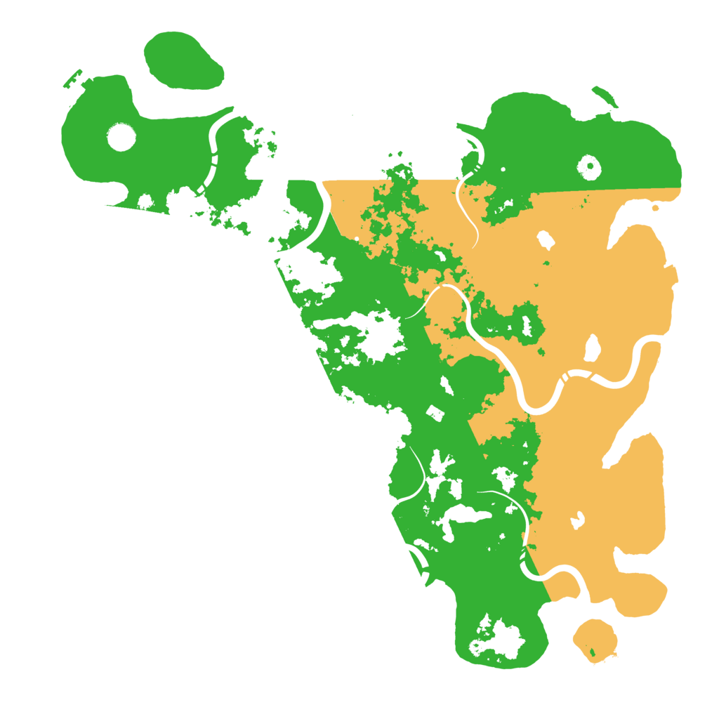 Biome Rust Map: Procedural Map, Size: 4500, Seed: 470358205