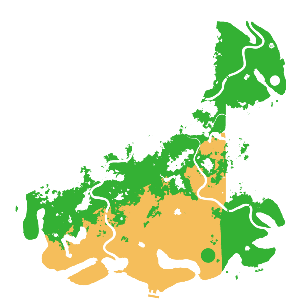 Biome Rust Map: Procedural Map, Size: 5500, Seed: 434326743