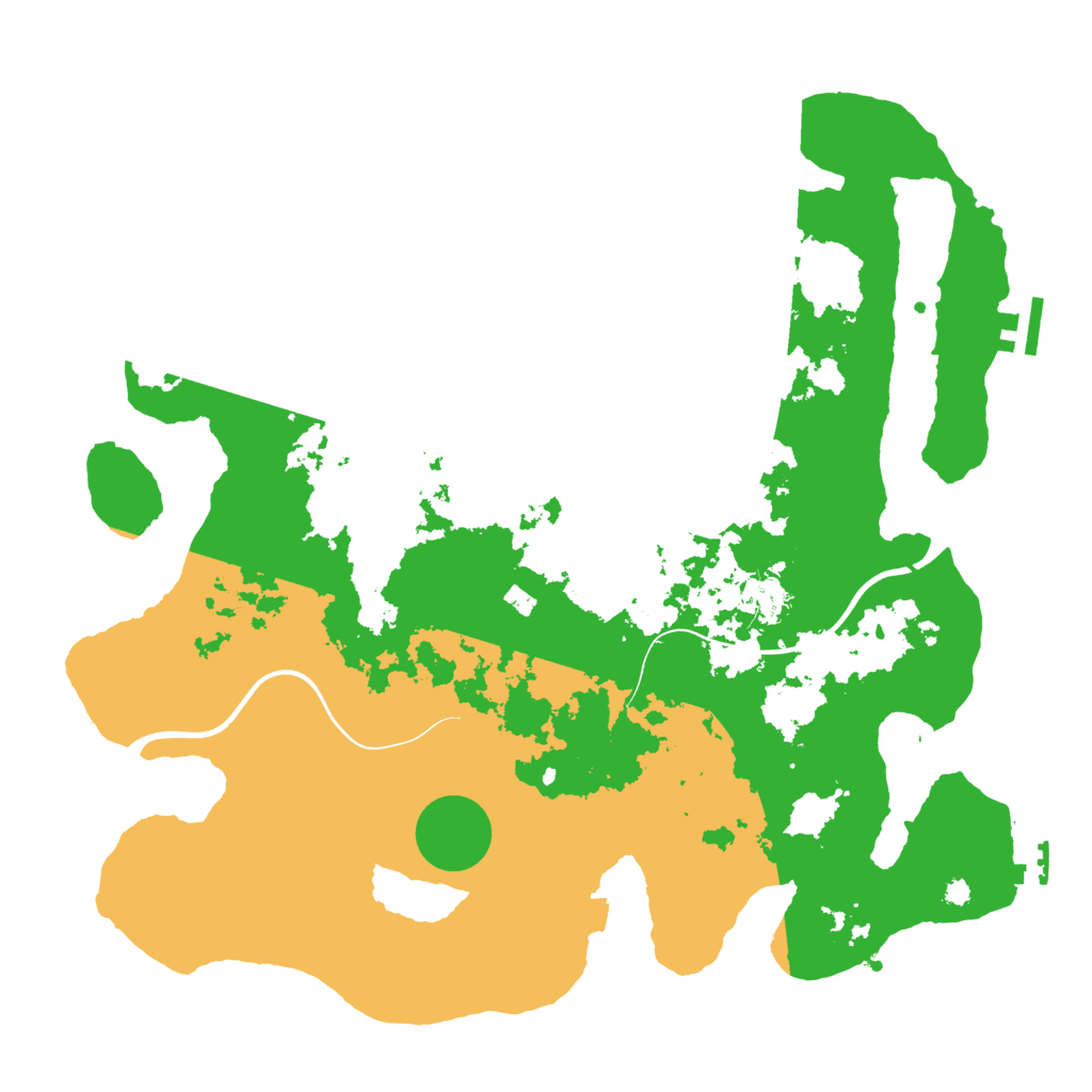 Biome Rust Map: Procedural Map, Size: 3800, Seed: 106360669