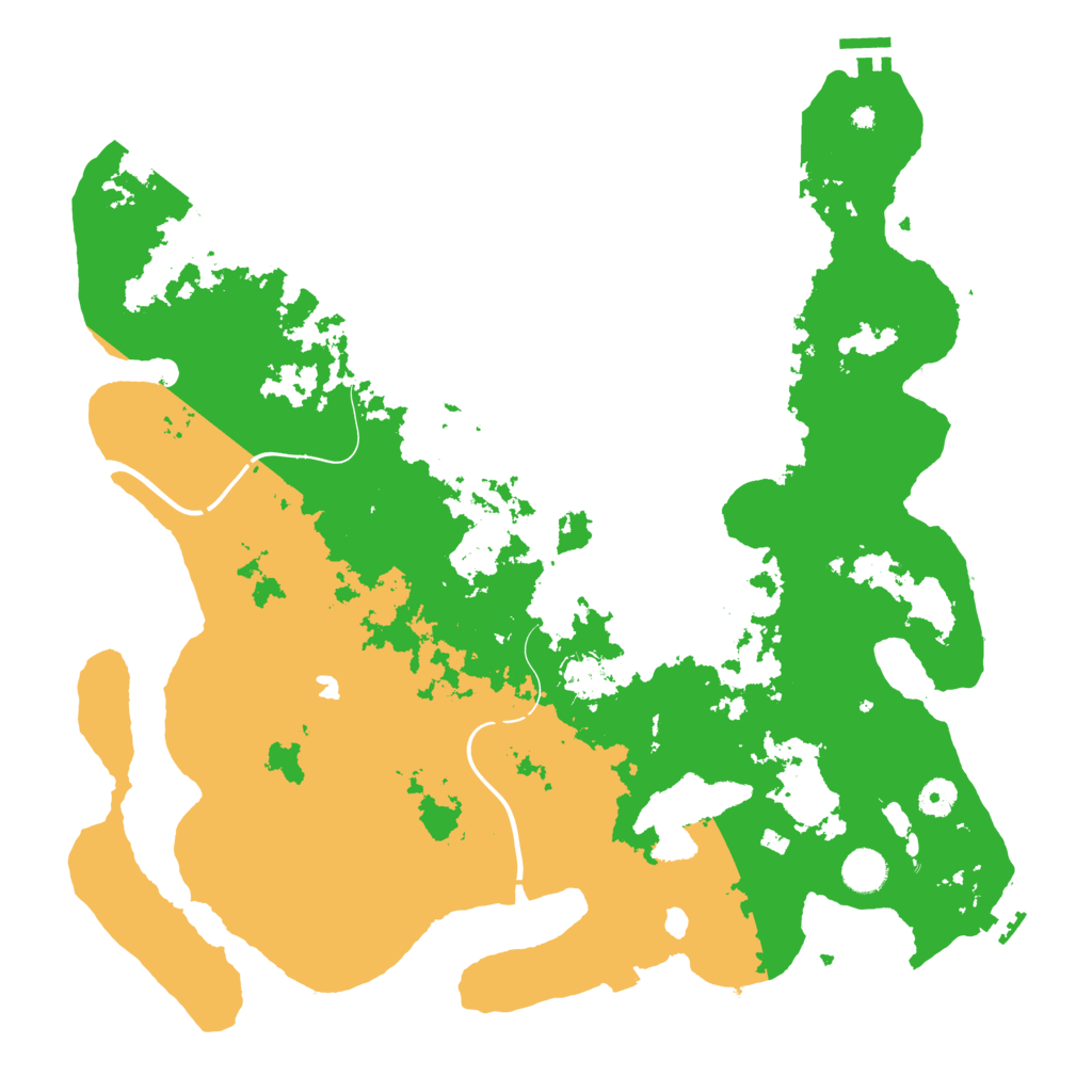 Biome Rust Map: Procedural Map, Size: 4300, Seed: 127612