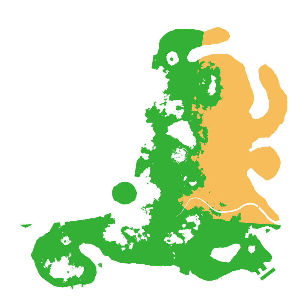 Biome Rust Map: Procedural Map, Size: 3600, Seed: 728285192