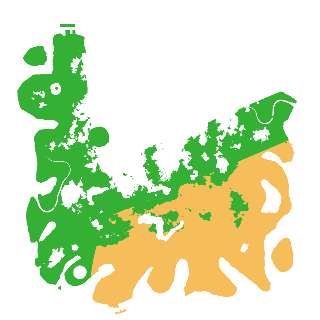 Biome Rust Map: Procedural Map, Size: 4250, Seed: 7343