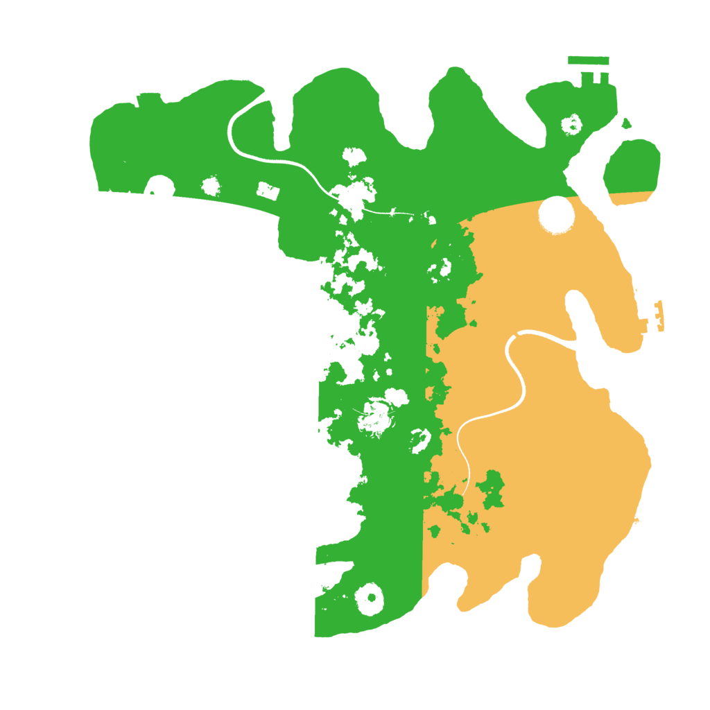 Biome Rust Map: Procedural Map, Size: 3500, Seed: 99100524