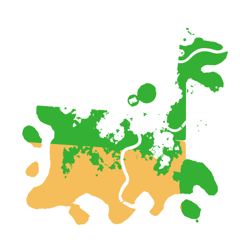 Biome Rust Map: Procedural Map, Size: 3500, Seed: 1498