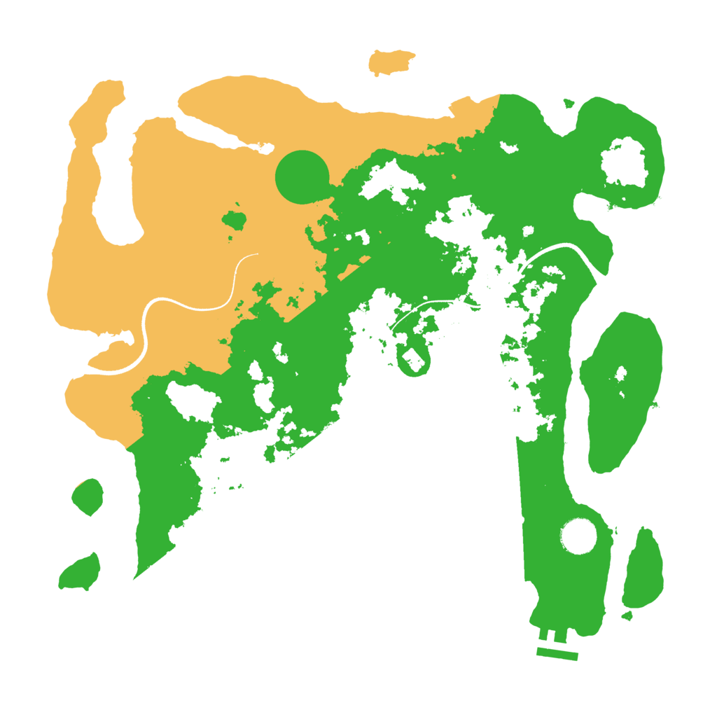 Biome Rust Map: Procedural Map, Size: 3500, Seed: 1577673163