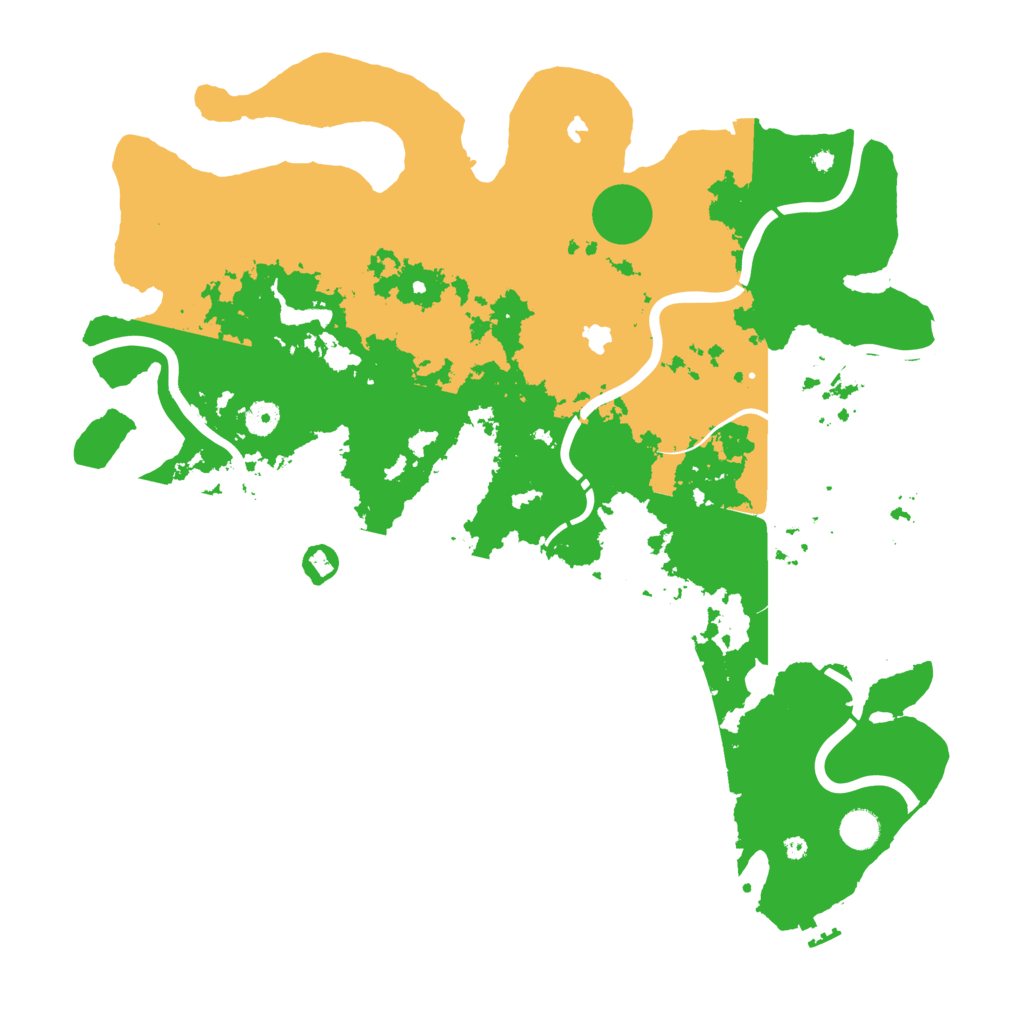 Biome Rust Map: Procedural Map, Size: 4500, Seed: 406174360